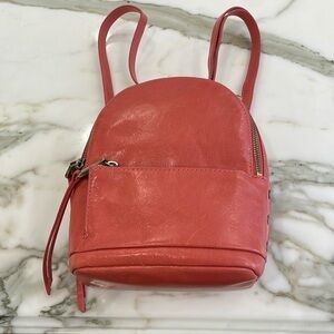 HOBO INTERNATIONAL Pink/Salmon Leather Mini Backpack—GORGEOUS!! Like New Cond!